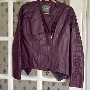 Maroon Moto jacket medium